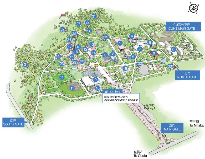 Facilities And Campus Map Icu International Christian University