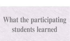 What the participating students learned-sp