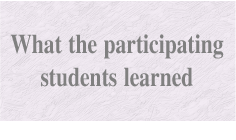 What the participating students learned-sp