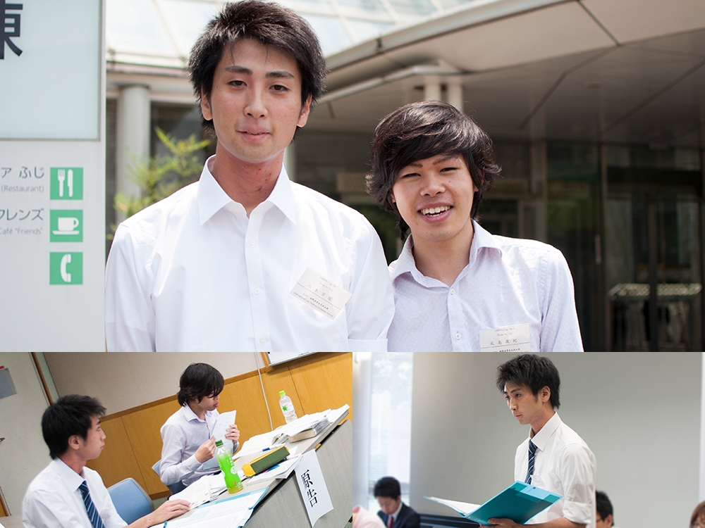 Photo top: Toshiki Narushima (left),  Yoshihisa Yagi