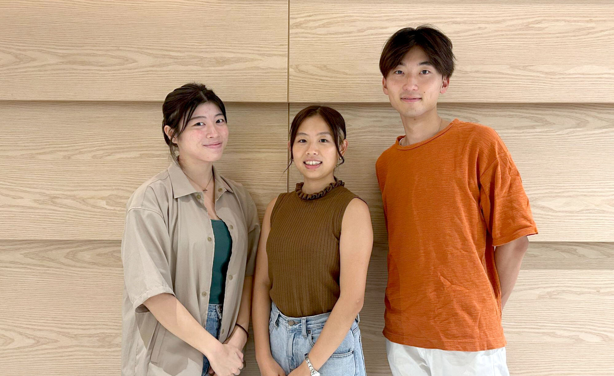 From left to right: Aoi Watanabe, Aya Osawa, Yudai Akana