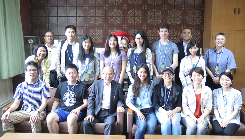 Group photo at the Village of Tenryu town hall