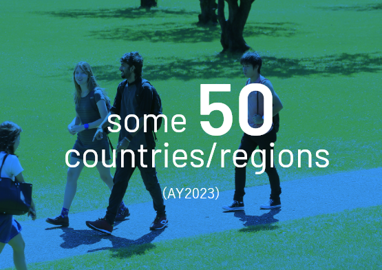 Some 50 countries/regions (AY2023)