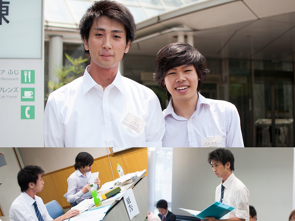 写真上:八木芳紘さん(左)、鳴島歳紀さん