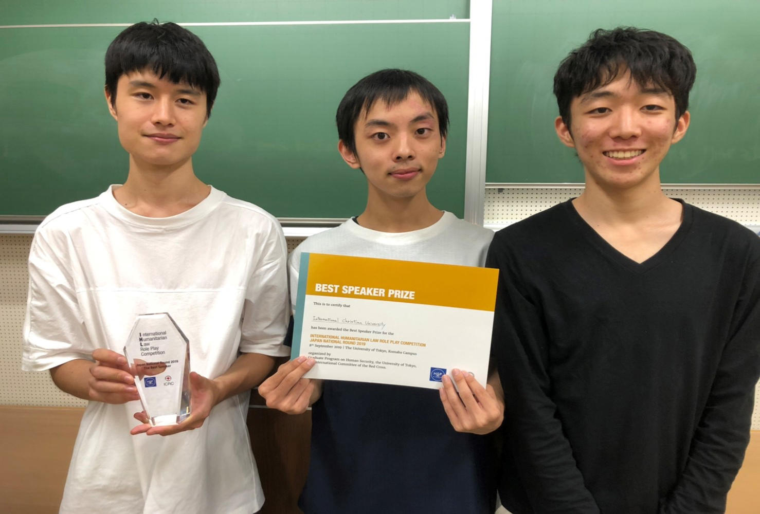 (左から)及川純さん、奥村幸太さん、伊藤悠希さん
